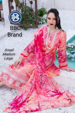 Premium Embroidery Lawn Luxury Suit