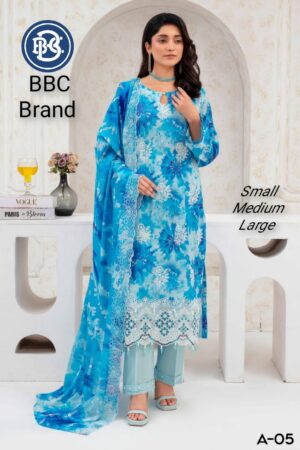 Premium Embroidery Lawn Luxury Suit
