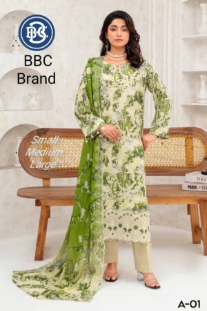 Premium Embroidery Lawn Luxury Suit
