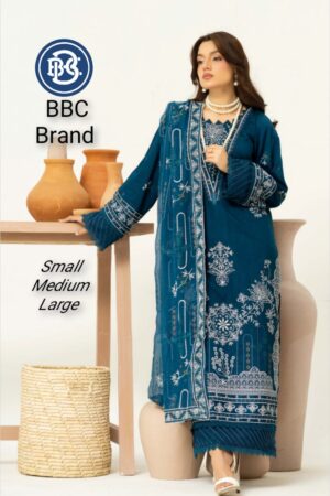 Premium embriodry lawn luxury suit