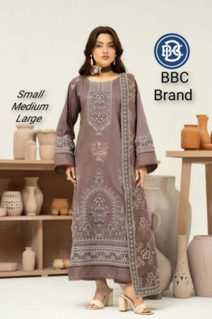 Premium embriodry lawn luxury suit