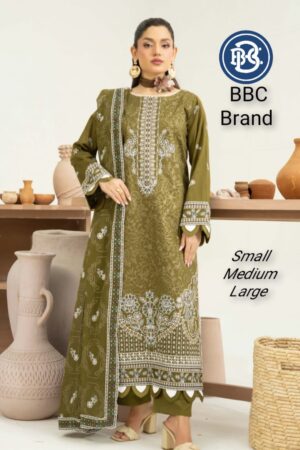 Premium embriodry lawn luxury suit