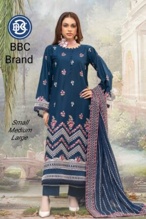 Premium embriodry lawn luxury suit