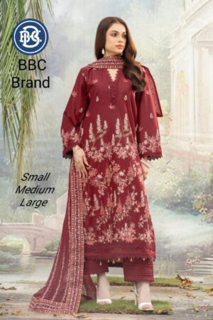 Premium embriodry lawn luxury suit