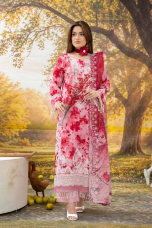 Digital Printed Embroidery 3P Suit