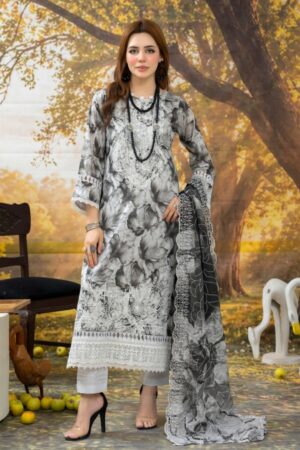 Digital Printed Embroidery 3P Suit