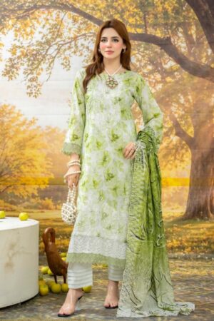 Digital Printed Embroidery Suit 3Piece