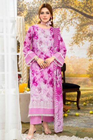Digital Printed Embroidery Suit 3Piece